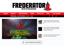Tablet Screenshot of frederatorstudios.com